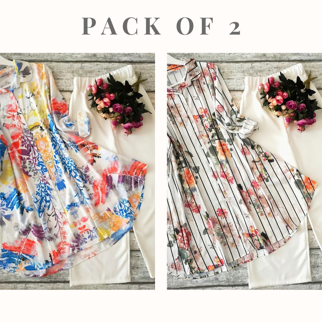 Pack Of 2 Heavy Kurti With Palazzo