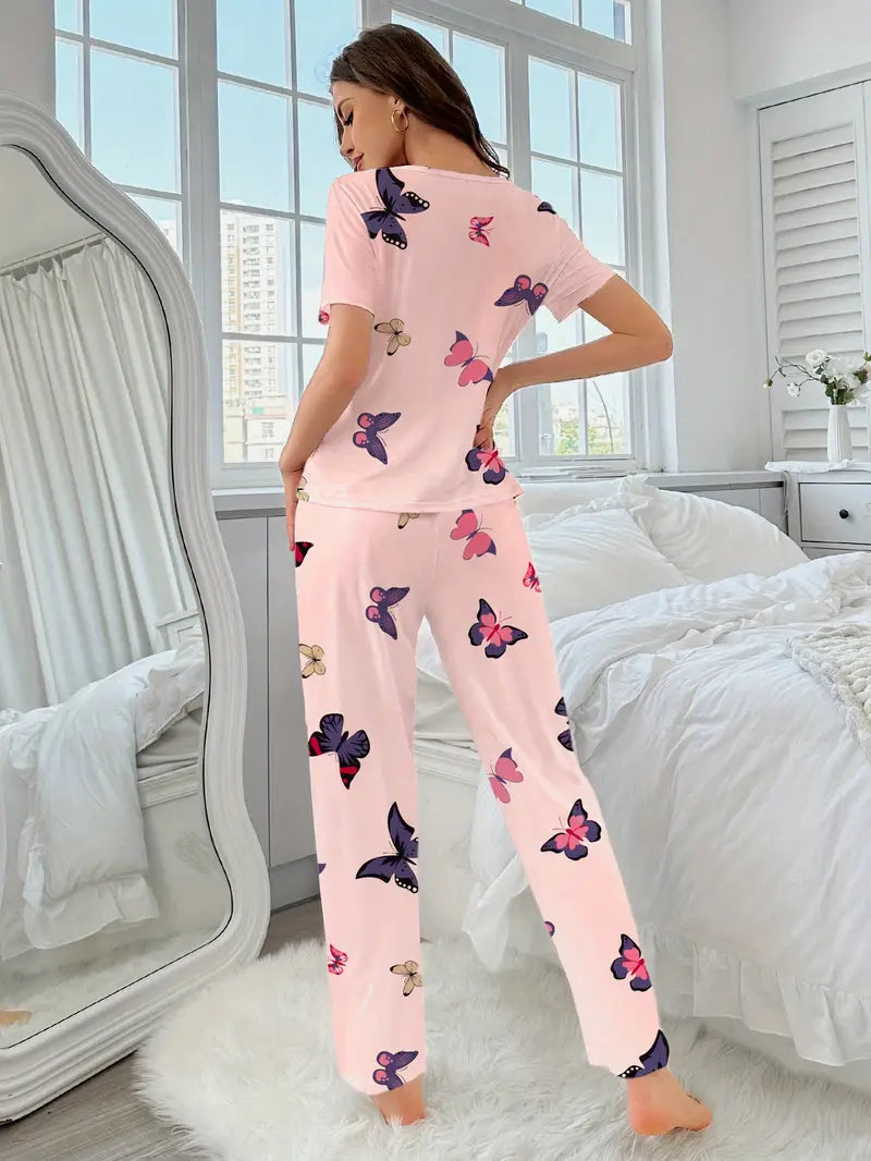 Outside Cozy Cartoon Print Home & Streetwear (Pack of 3)