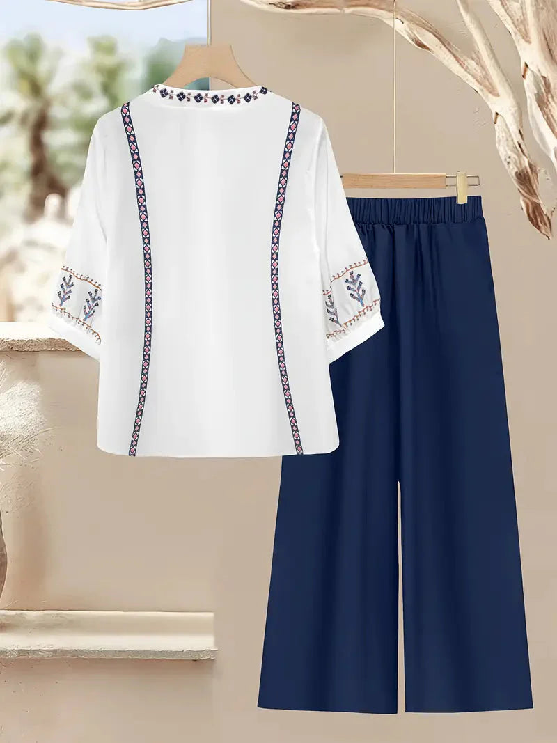 Comfort Chic Shirt & Pants Set – Soft, Breathable Fabric, Relaxed Fit