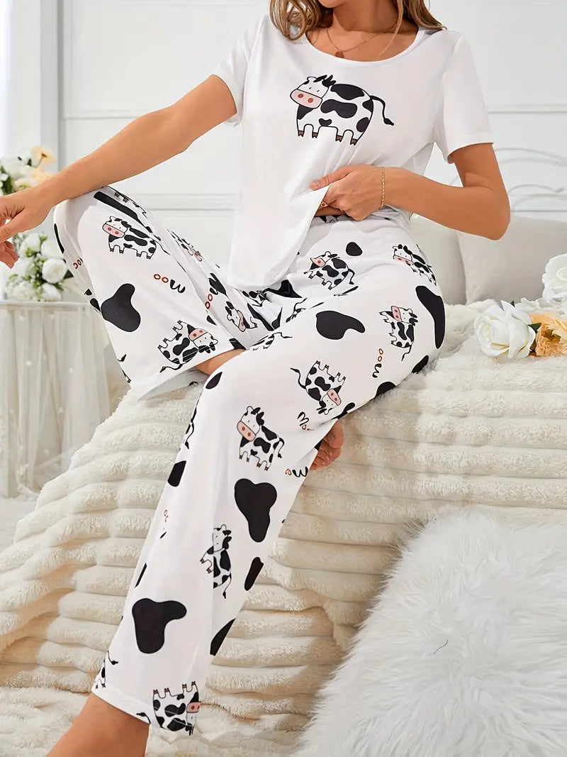 Outside Cozy Cartoon Print Home & Streetwear (Pack of 3)
