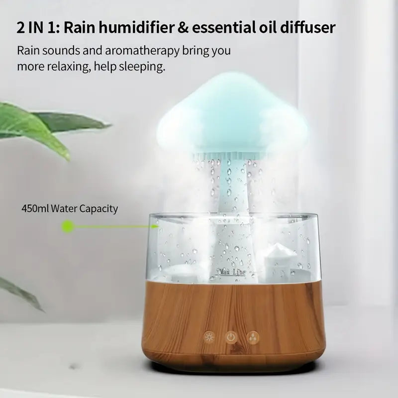 Rain Cloud Mood Light Humidifier with Mist
