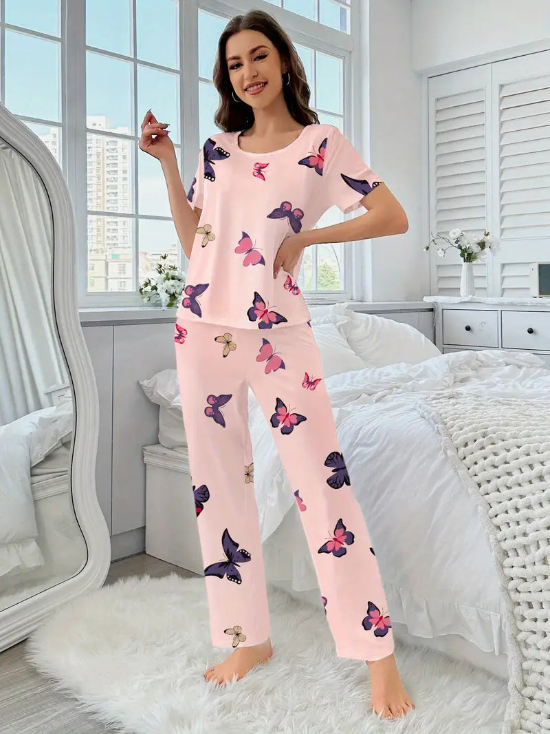 Outside Cozy Cartoon Print Home & Streetwear (Pack of 3)