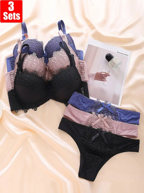 3 Sets Of Bra & Panties