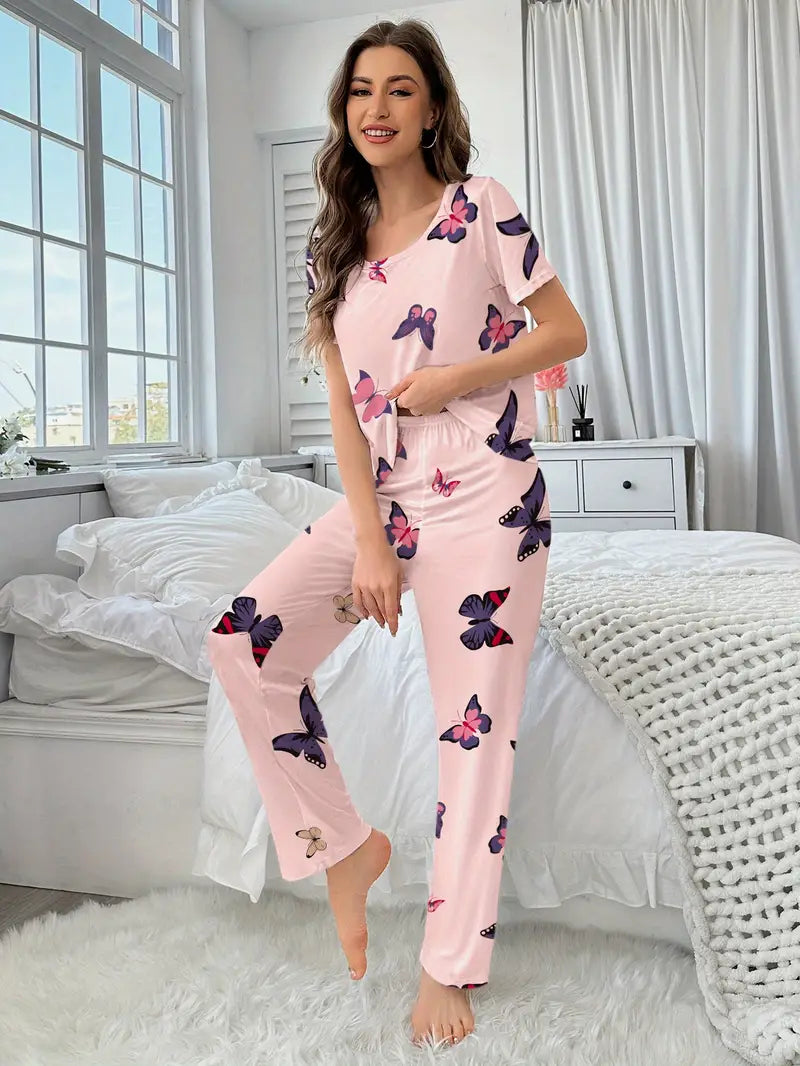 Outside Cozy Cartoon Print Home & Streetwear (Pack of 3)
